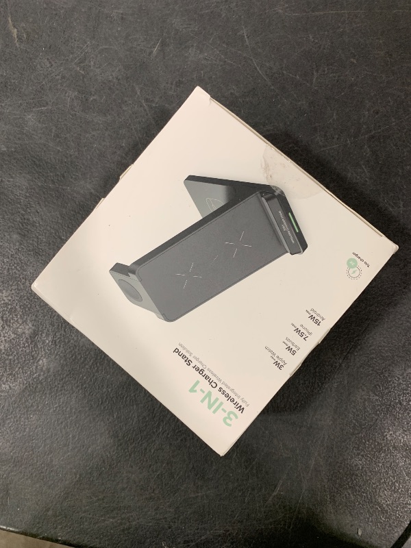 Photo 1 of Wireless Charging Station, 3 in 1 Fast Wireless Charger Stand for Multiple Devices Apple Watch Ultra Series 11 10 9 8 7 6 SE 5 4 3 2, iPhone 17 16 15 14 13 12 11 Pro Max/Plus/Air/X/XS/XR, Airpods Pro