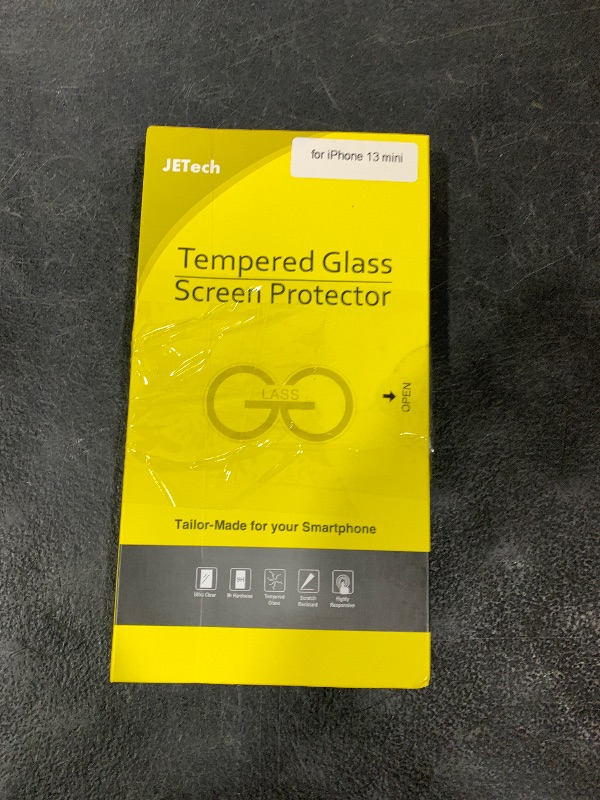 Photo 1 of JETech Screen Protector Compatible with iPhone 13 mini 5.4-Inch, Tempered Glass Film, 3-Pack