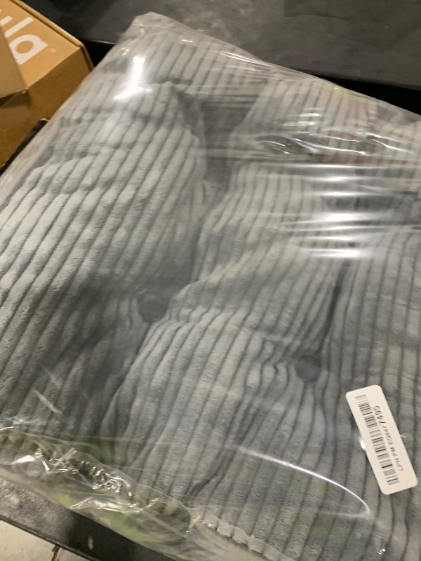 Photo 1 of Tufted Corduroy Recliner Seat Cushion for Elderly, High Density Foam Large Square Seat Cushion for Recliner Chair, Floor Pillow, Office Chair, Car, No Pressure on Thighs, 20x20x4