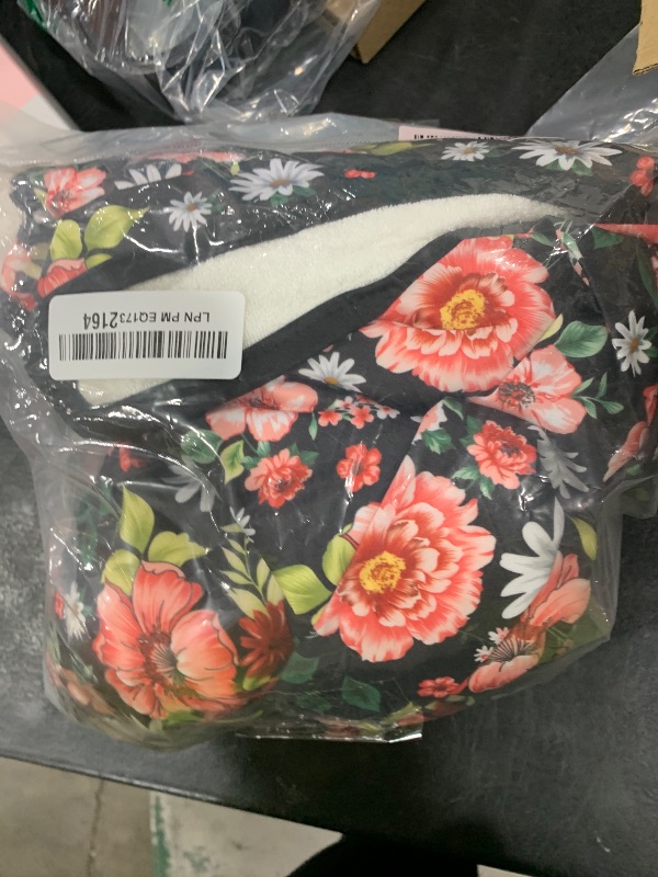 Photo 1 of Large Cotton Wearable Incontinence Bed Pads Washable - Adult Diaper Skirt for Highly Absorbency - Washable Bed Mats for Bedwetting - Reusable Incontinence Bed Mattress Mats for Adults, Kids (Flower)