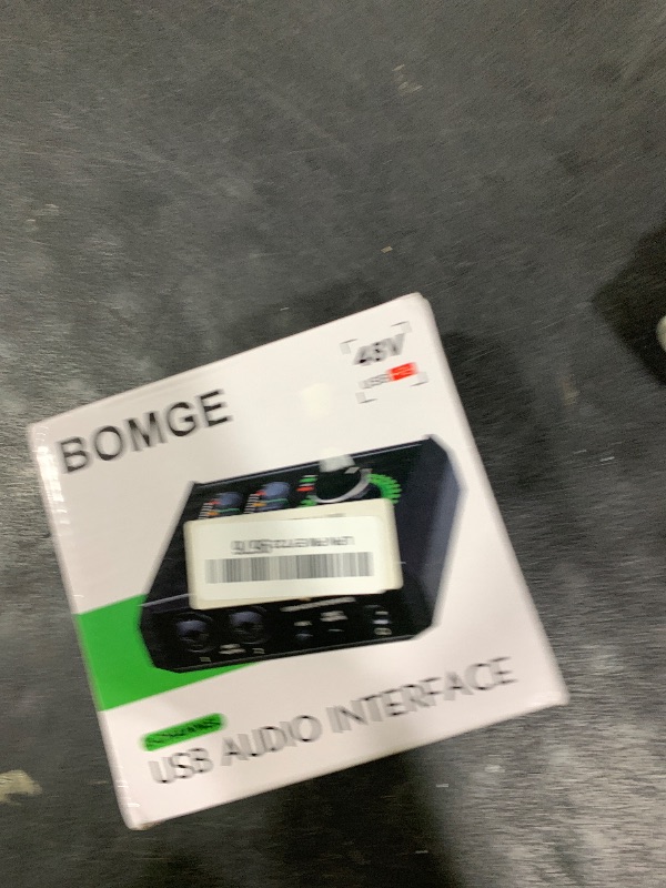 Photo 1 of BOMGE mini 2 Channel USB Audio Interface for Recording, Streaming and Podcasting, with XLR/48V Phantom Power,Studio Quality Audio Interface for Guitarist, Vocalist, Podcaster or Producer
