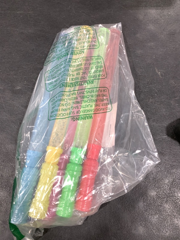 Photo 1 of JOYIN 14.6’’ Big Bubble Wands for Kids, 6 PCS Bubble Wand with Refill Solution for Summer Toy Party Favor, Outdoors Toy Activity, Easter Basket Stuffers, Birthday Gift