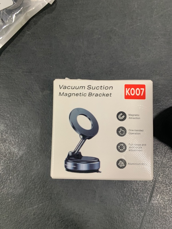 Photo 1 of REOKILY 2026 Upgraded Vacuum Magnetic Car Phone Holder 360° Reinforced 96LBS Ultra Suction Cup Phone Mount for MagSafe Cell Phone Holders for Your Car/Gym/Mirror Mount for iPhone & Android