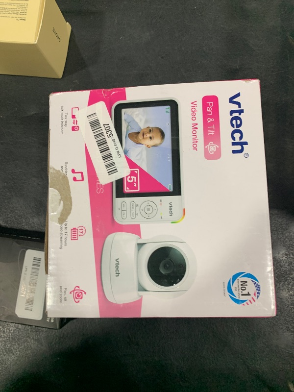 Photo 1 of VTech VM924 Remote Pan-Tilt-Zoom Video Baby Monitor, 5" LCD Screen, Up to 17 Hrs Video Streaming, Night Vision, Up to 1000ft Range, Soothing Sounds, 2-Way Talk, Temperature Sensor,Secured Transmission