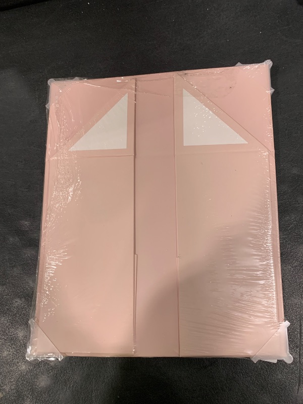 Photo 1 of PLINJOY Pink Large Gift Box for Presents with Ribbon 13.2x11x5.3 Inches Clear Gift Box with Window Magnetic Closure Gift Boxes with Lids