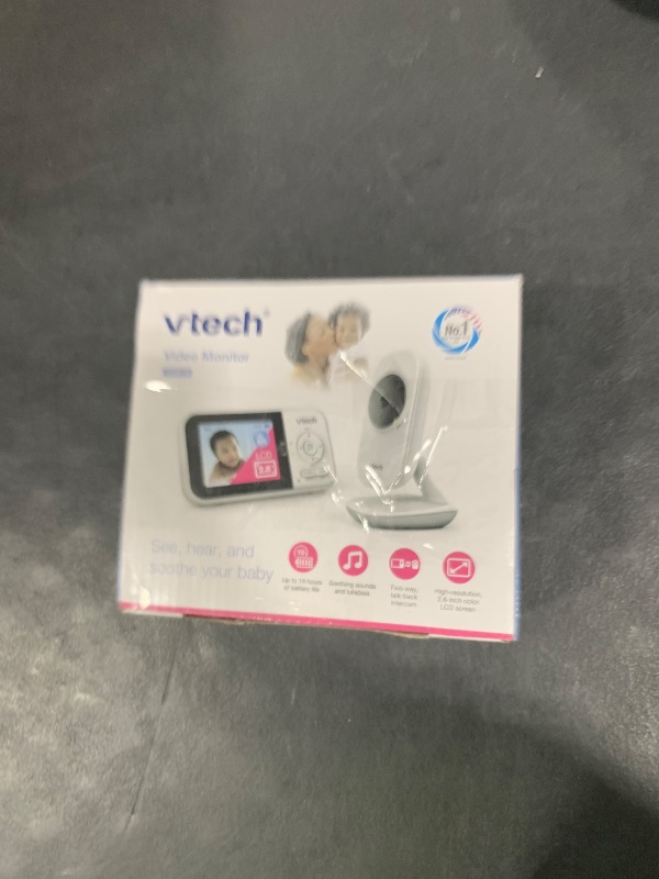 Photo 1 of VTech VM819 Baby Monitor with Camera and Audio, 2.8” Screen Portable Baby Camera, Night Vision, 2-Way Audio, Temperature Sensor and Lullabies, Secure Transmission No WiFi, Ideal for Baby/Elderly/Pet