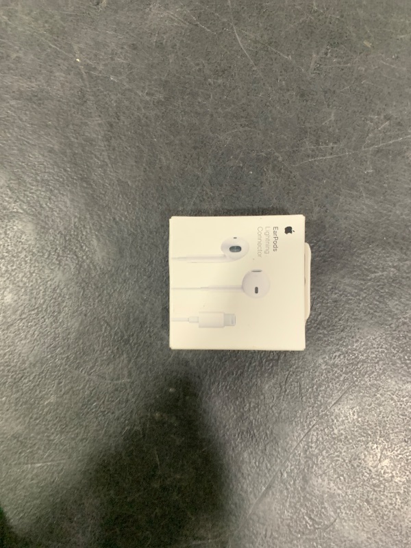 Photo 1 of Apple EarPods Headphones with Lightning Connector, Wired Ear Buds for iPhone with Built-in Remote to Control Music, Phone Calls, and Volume