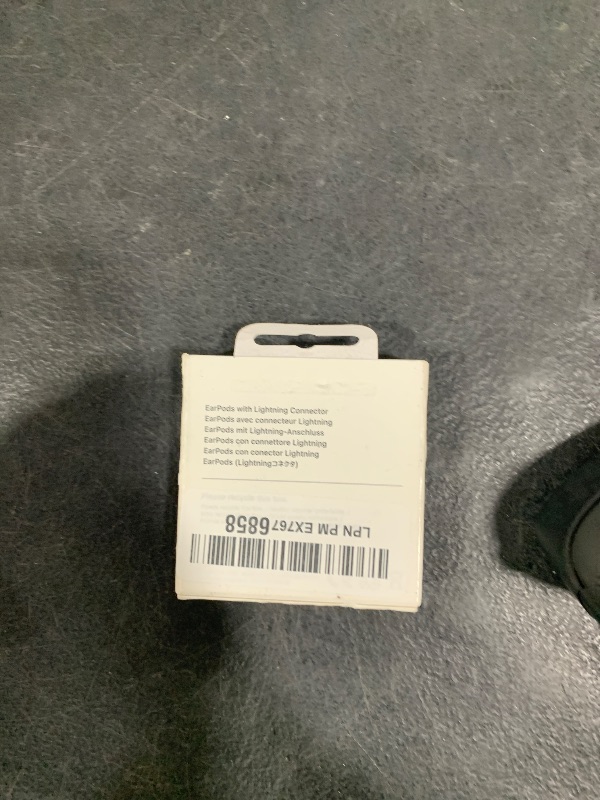 Photo 1 of Apple EarPods Headphones with Lightning Connector, Wired Ear Buds for iPhone with Built-in Remote to Control Music, Phone Calls, and Volume