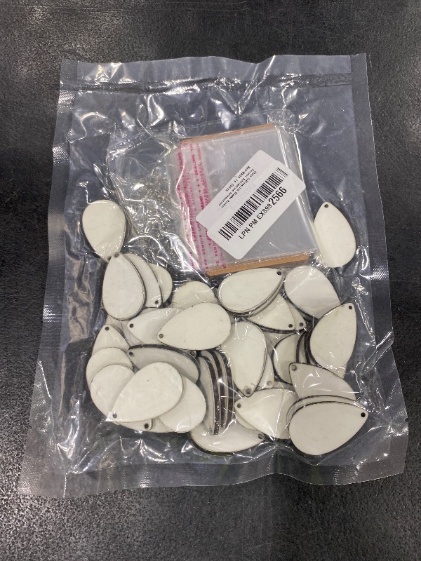 Photo 1 of Palksky 50pcs Sublimation Blanks Products - Sublimation Earring Blanks with Earring Hooks and Jump Rings for Halloween Christmas Women Girls DIY Earring Project Sublimation Accessories
