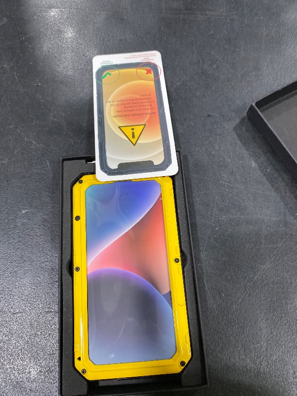 Photo 1 of fit for iPhone16 Pro Case 6.3inch Heavy Duty Rugged [Aluminium Stan] Military Grade Metal Rubber [Built in Screen Protector Camera Lens ] Phone Cover (,fit for iPhone 16 Pro 6.3'' 2024) Yellow