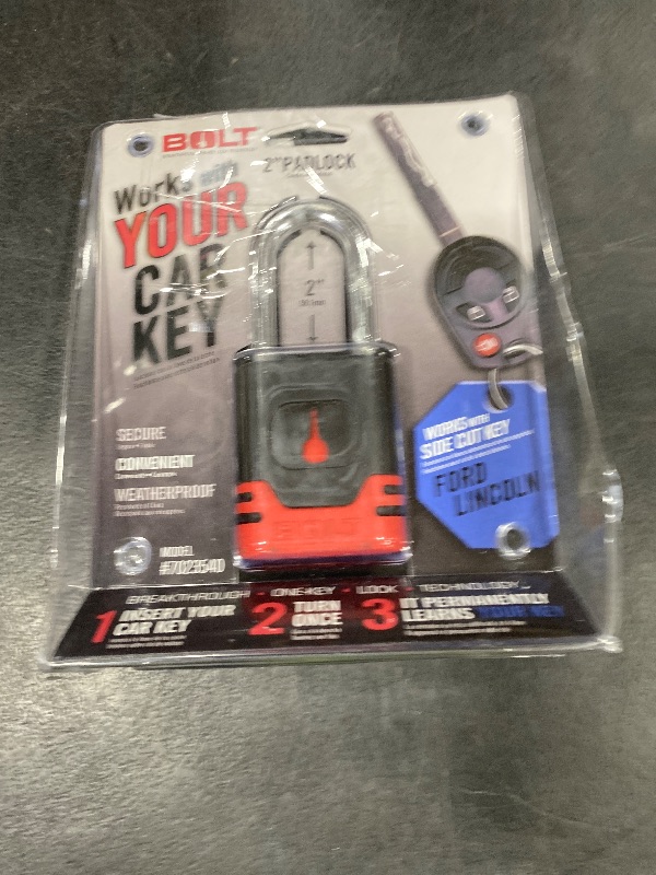 Photo 1 of Bolt 7023540 Padlock for Side Cut Ford, Lincoln & Land Rover Keys