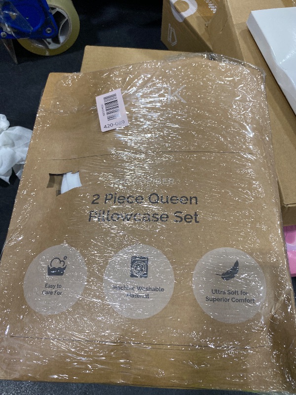 Photo 1 of Queen Pillow Cases Set of 2 - Ultra Soft Hotel Quality Pillowcase Covers - Comfy, Cozy & Wrinkle Free - Shrinkage, Stain and Fade Resistant - Machine Washable Pillow Protectors - 2 Piece Set - White