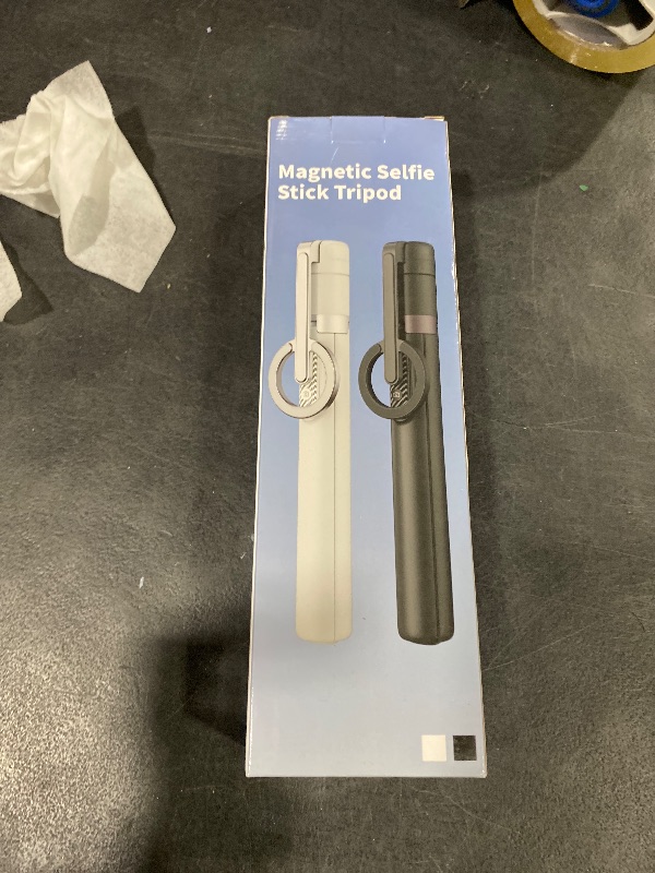 Photo 1 of TONEOF 68" Magnetic Selfie Stick Tripod with Aluminum Strong Magnetic Holder for Magsafe, 360° Rotatable Travel Phone Tripod Stand with Metal Ring & Rechargeable Remote for iPhone/Android(Beige Gray)