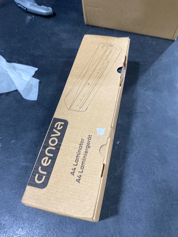 Photo 1 of Crenova Laminator Machine with 10 Laminating Sheets, A4 Laminating Machine Hot & Cold with Fast Warm Technology, Thermal Laminator 9 Inch for Home Office School Business Black