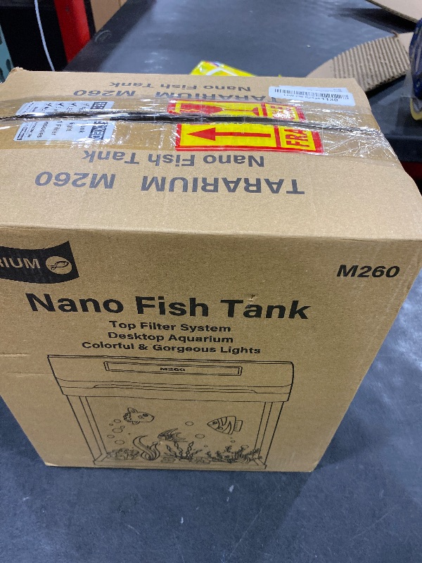 Photo 1 of Small Fish Tank 2 Gallon Glass Aquarium Starter Kits Self Cleaning w/Colorful LED Light for Betta Shrimp Guppy Jellyfish Goldfish Beta,Room Decor Desktop, Gifts