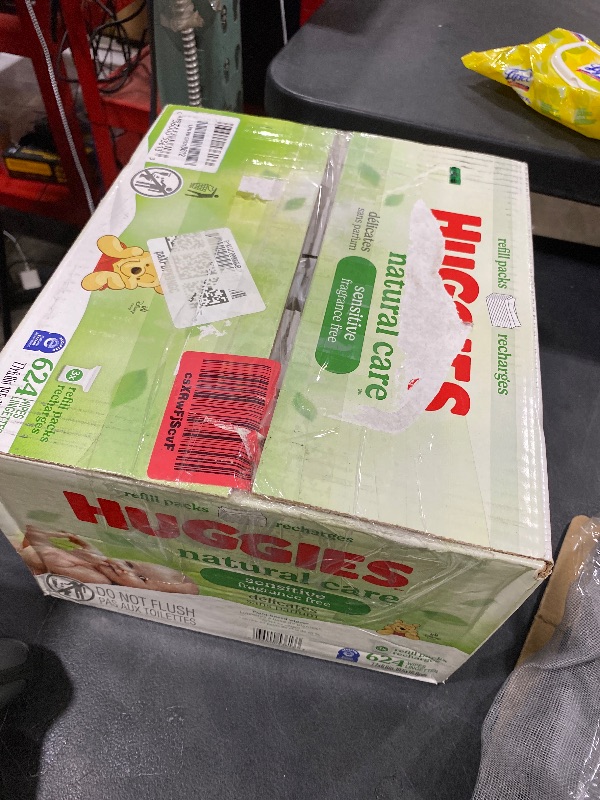 Photo 1 of Huggies Natural Care Sensitive Baby Wipes, Hypoallergenic, 99% Purified Water, 3 Refill Packs (624 Wipes Total)