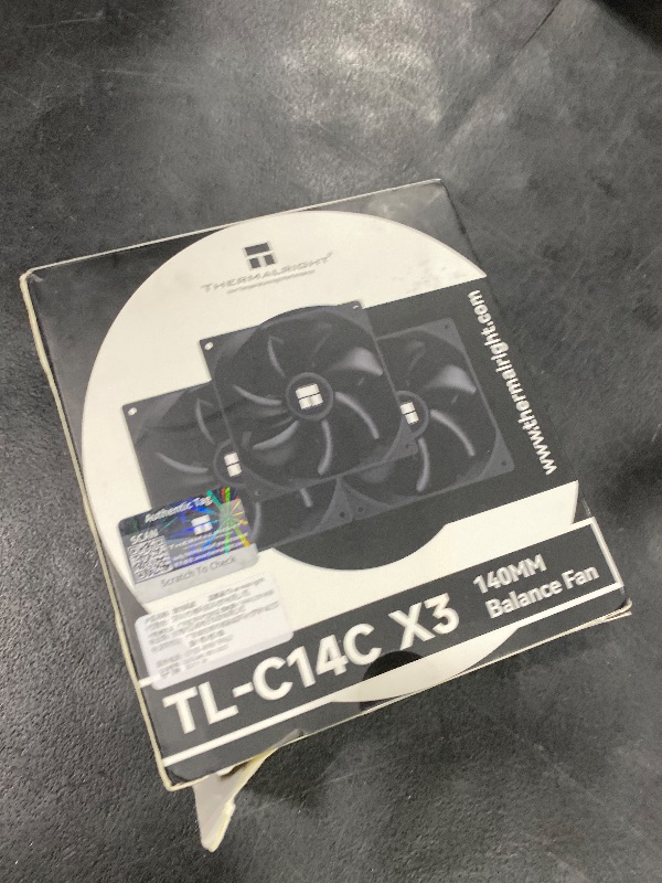 Photo 1 of Thermalright TL-C14C X3 CPU Fan, 140mm Case Cooler, 4Pin PWM Silent Computer Fan with S-FDB Bearing, 3 Packs,up to 1500RPM PC Cooling (Black)