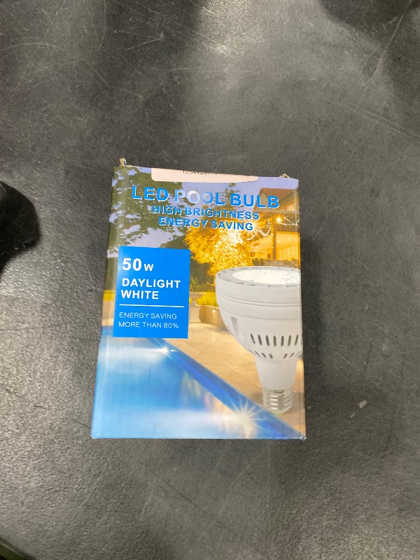Photo 1 of 50W LED Pool Light for Inground Swimming Pool, 120V 5000LM Daylight Swimming Pool LED Light Bulb Replacement for 300-800W Traditional Bulb, Fit in for Pentair and Hayward Pool Light Fixtures