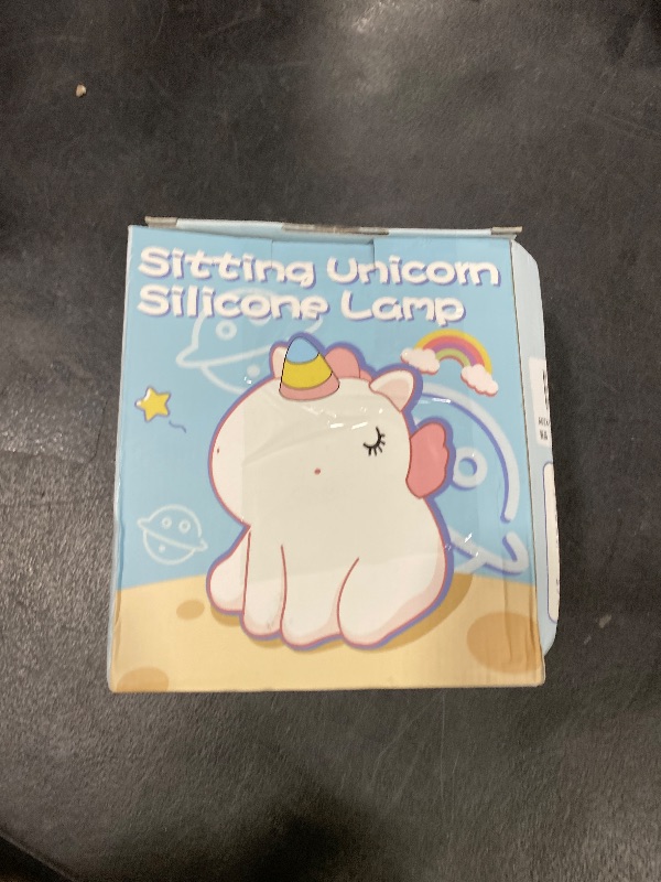 Photo 1 of AGEK Unicorn Night Light for Kids, Cute Silicone Nursery Night Light Dimmable LED Squishy Unicorn Lamp Rechargeable Bedside Touch Lamp for Girls Women Breastfeeding Gifts Bedroom Decor