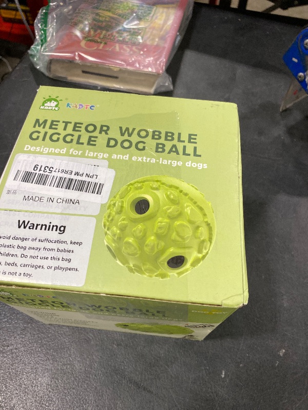 Photo 1 of KADTC Extra-Large Giggling Ball Roll Herding Balls Dog Durable Chew Toy for All Breed Large Aggressive Chewers Dogs Teeth Indestructible Interactive Keep Them Busy Boredom Busters Enrichment Toys