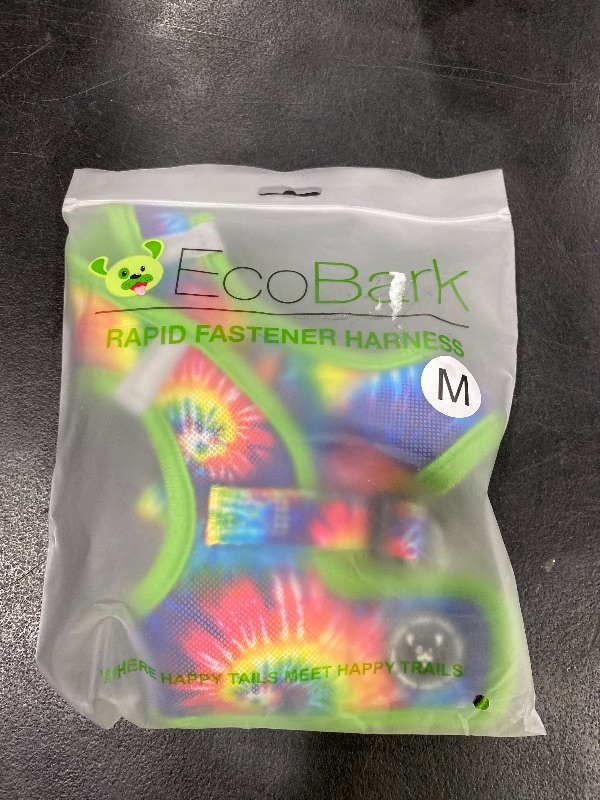 Photo 1 of EcoBark Dog Harness - Luxury Step in Mesh Dog Harness in Tie Dye- Soft & Secure Halter Harness Vest for Puppies and Dogs