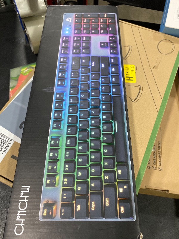 Photo 1 of CHONCHOW 60% Gaming Keyboard and Mouse Combo, 68 Keys Wired LED RGB Backlit Black Gaming Keyboard and RGB Backlit Mouse, Small Light up Keyboard for PC Xbox PS4 (Black)