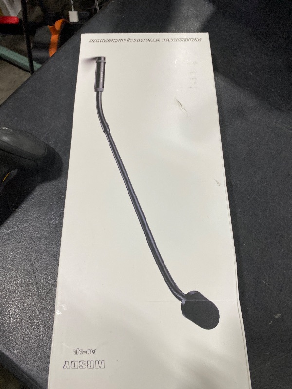 Photo 1 of MRSDY Gooseneck Microphone, 23 Inch DJ Microphone for Audio Mixer, Professional XLR Wired Dynamic Mic, Extended Black Metal Noise Reduction Mic, Supports 360° Rotation and Bending