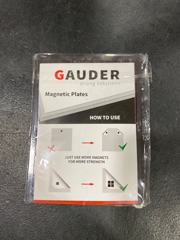 Photo 1 of GAUDER Magnetic Squares | Small Sticky Magnets with Adhesive Backing | Self-Adhesive Flexible Magnets for Crafts, Whiteboards, Refrigerator