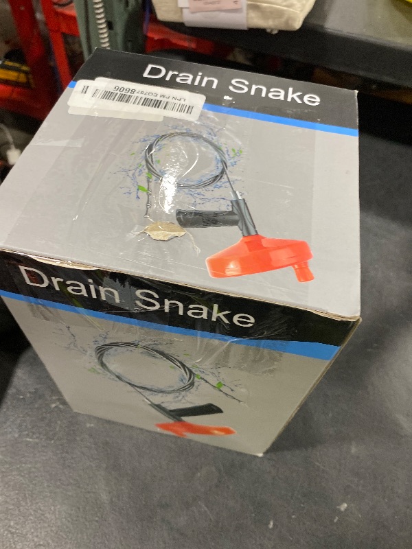 Photo 1 of 33 Feet Drain Snake Auger, Plumbing Snake Drain Hair Clog Removal Tool, Sink Unclogger Drain, Heavy Duty Toilet Snake Auger, Cleaner Tool for Bathroom Kitchen Tub Shower Drain Clog Remover with Gloves