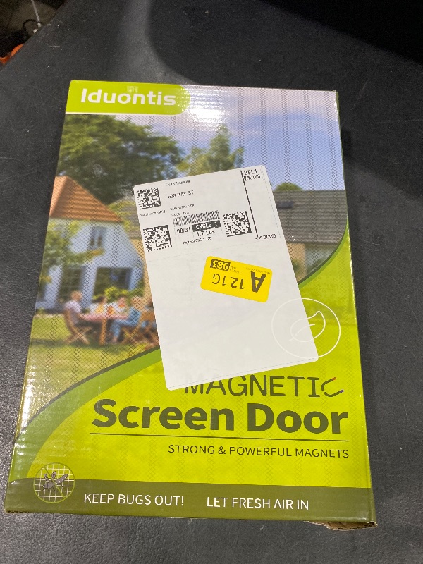 Photo 1 of Magnetic Screen Door - Fit for Door Size:40x83 Inch, Screen Itself Size:42" x 84", Hands Free Mesh Partition,Heavy Duty Screen Door Mesh Curtain Keeps Bugs Out, Frame Hook & Loop, Pet and Kid Friendly