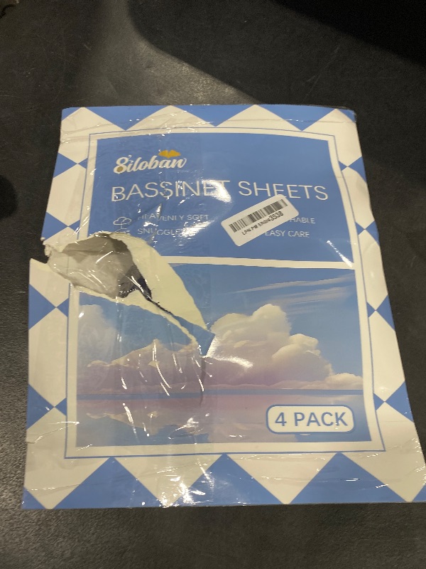 Photo 1 of Baby Bassinet Sheets 4 Pack Compatible with 4moms MamaRoo Sleep, Regalo Baby Basics Bassinet and Chicco Close to You 3-in-1 Bedside, Ultra Soft & Skin-Friendly, Washer & Dryer