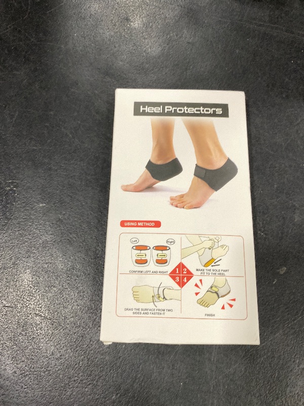 Photo 1 of MIAYOHO Plantar Fasciitis Heel Cups for Heel Pain ?Updated Version? Protectors Sleeves Pads, Support for Spur, Women and Men (Black, M 8.5-12 / W 10-13)