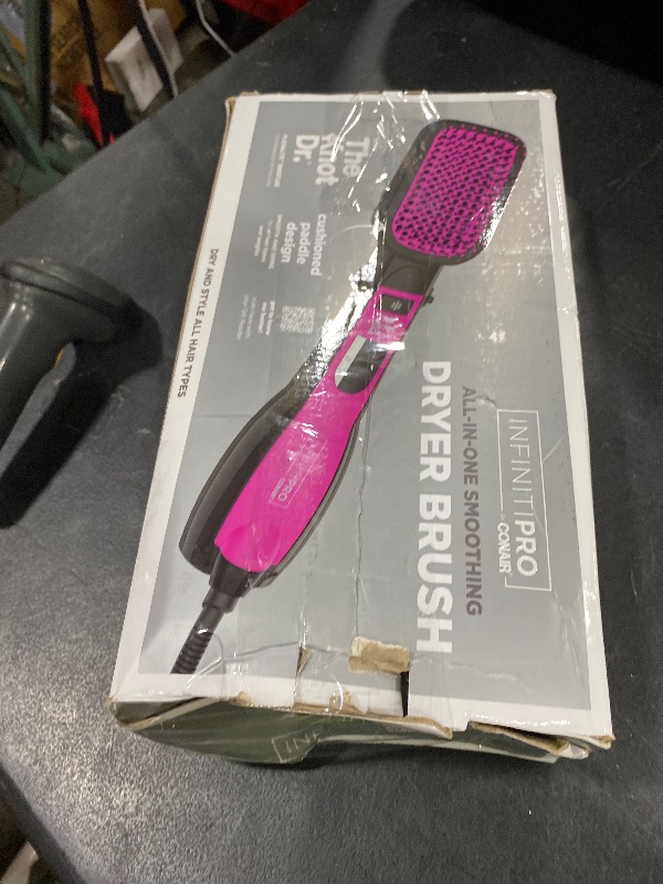 Photo 1 of INFINITI PRO CONAIR All-in-One Smoothing Dryer Brush, Hair Dryer, Hot Air Brush