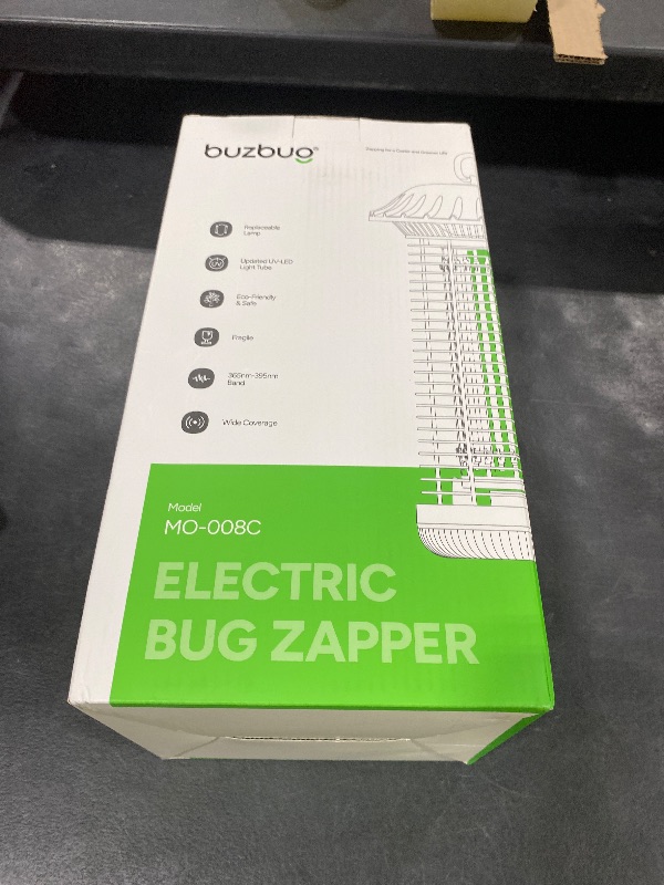Photo 1 of Buzbug LED Bug Zapper Indoor Outdoor, 10 Years Lifespan, 6.5ft Power Cord, IPX4 Waterproof, High-Voltage, Mosquito Zapper, Fly Trap Mosquito Trap, Fly Killer Fly Zapper -MO008C