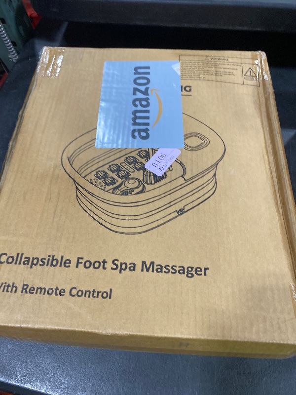 Photo 1 of Medical king Foot Spa with Heat and Massage and Jets Includes A Remote Control A Pumice Stone Collapsible Massager with Bubbles and Vibration