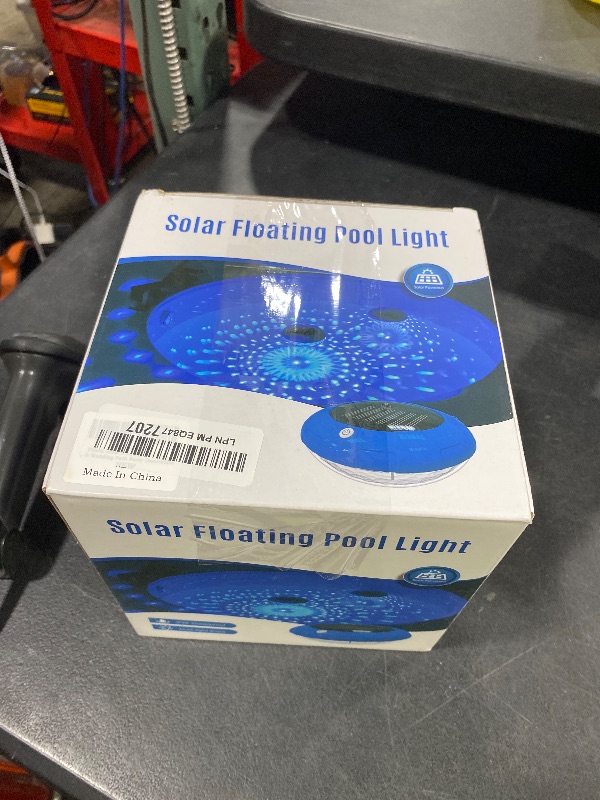 Photo 1 of FirstE Solar Floating Pool Lights, RGB Color Changing Pool Floating Light, IP68 Waterproof LED Solar Pool Lights That Float, Hangable Auto ON Off for Above In Ground Pools Wedding Party Decoration (2)
