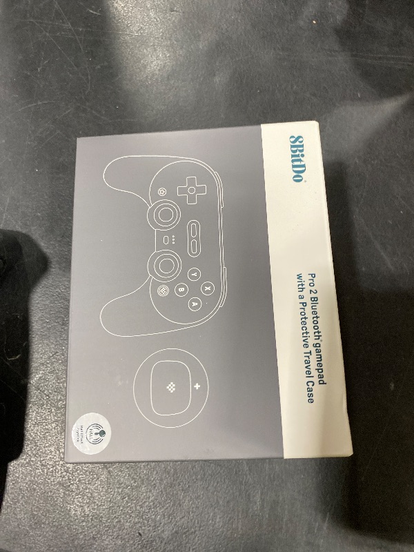 Photo 1 of 8Bitdo Pro 2 Wireless Bluetooth Controller with Travel Case, Hall Effect Joystick Update, Retro Gamepad for Switch/Switch 2, PC, Android, and Steam Deck & Apple (Gray Edition)
