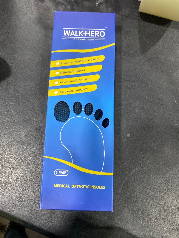 Photo 1 of Plantar Fasciitis Insoles for Men Women - Orthotics Inserts, Shoe Insoles Arch Support Flat Feet Inserts Work Boot Insoles for Standing All Day (Mens 10-10 1/2 | Womens 12-12 1/2)