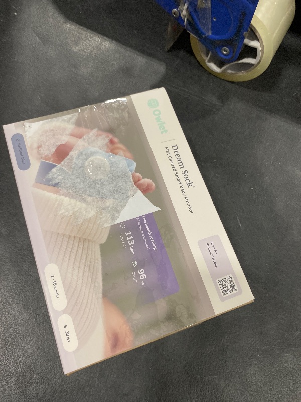 Photo 1 of Owlet Dream Sock® - FDA-Cleared Smart Baby Monitor - Track Live Pulse (Heart) Rate, Oxygen in Infants - Receive Notifications
