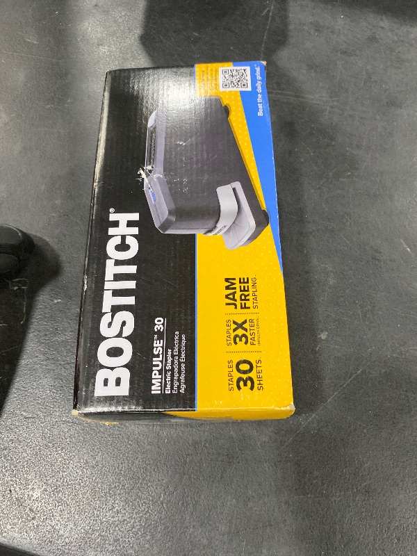 Photo 1 of Bostitch Impulse Drive, 30 Sheet Electric Stapler, No Jam Technology, Easy Reload, Black