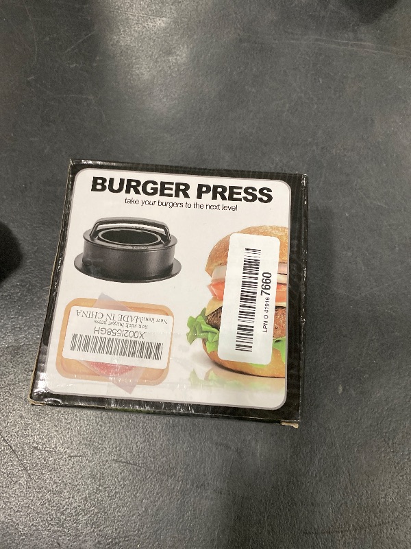 Photo 1 of Burger Press, Hamburger Press Patty Maker With 100Pcs Hamburger Patty Paper, 3 in 1 Non Stick Patty Mold for Stuffed Burgers, Sliders, Veggie Beef Burger, Kitchen Barbecue Tool Grilling Accessories