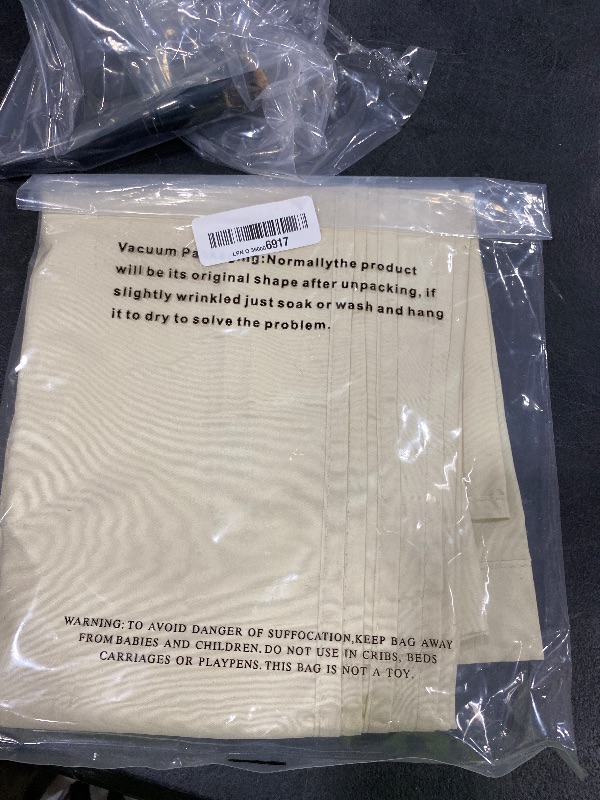 Photo 1 of ALYVIA SPRING Stall Fabric Shower Curtain Liner Waterproof - Soft & Lightweight Long Stall Size Shower Curtain with Magnets, Machine Washable - 54x78, Cream