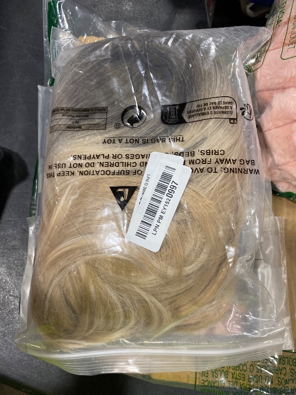Photo 1 of Tumhorn Long Layered Blonde Wigs for Women Synthetic Hair Wig with Bangs Natural Wavy Heat Resistant Wigs for Daily Party Use