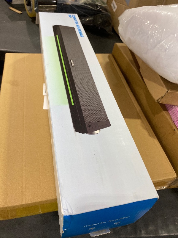 Photo 1 of BLUEDEE Computer Speakers, Bluetooth Soundbar, HiFi Stereo, 3.5mm Aux-in Connection, USB Powered Speakers for Desktop Monitor, PC, Laptop, Tablets