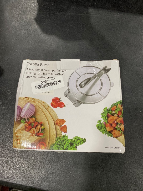 Photo 1 of Tortilla Press Flatbread Maker Press, 6 Inch Aluminum, For Tortillas, Quesadillas, Pizzas & More, Silver Roti Maker Dough Press Quesadilla Maker Empanada Maker Press Chapati To Rotate Pizza Press