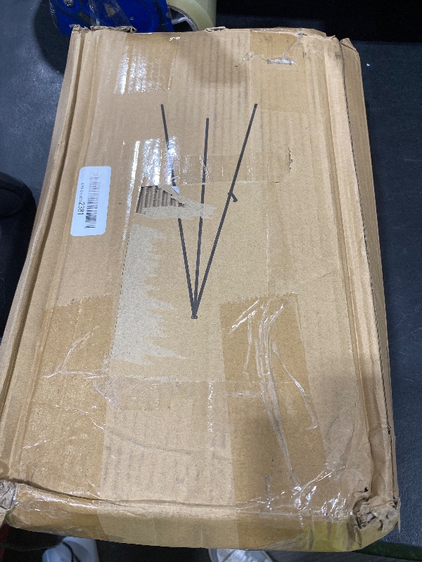 Photo 1 of JEAWIWI 8 Pcs Easel Stand for Sign 65 Inches, Portable Picture Stands for Display, Tripod Artist Easel for Painting, Floor Wedding Welcome Sign Stand, Balck Metal Painting Easel with Portable Bags