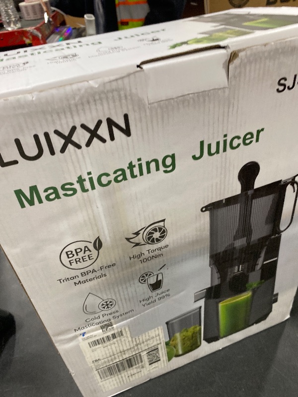 Photo 1 of Cold Press Juicer, 5.3" Wide Feed Chute Juice Extractor Machine with 400W, High Juice Yield, Slow Masticating Juicer for Whole Vegetables & Fruits, Deep Grey