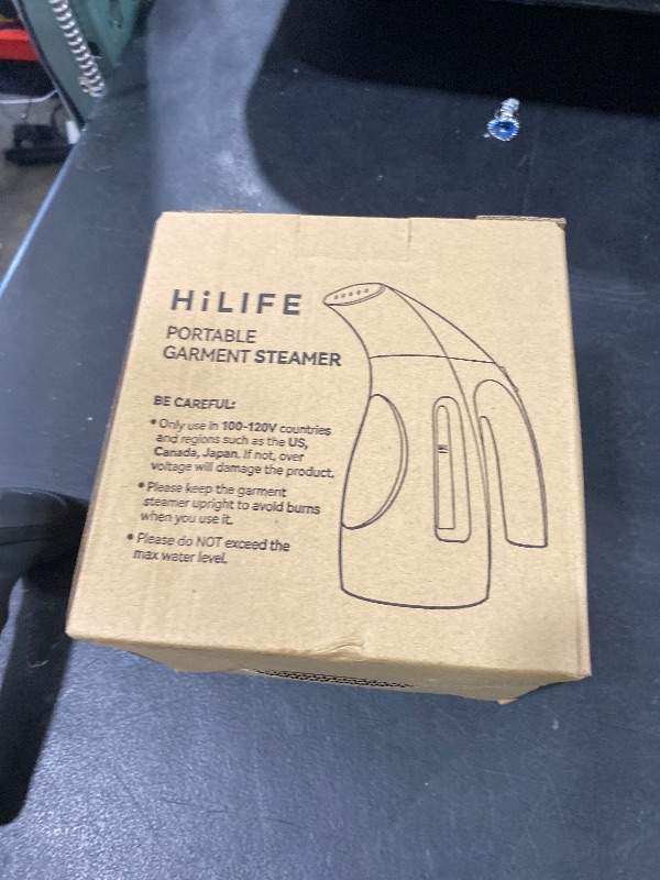 Photo 1 of HiLIFE Steamer for Clothes, Portable Handheld Design, 240ml Big Capacity, 700W, Strong Penetrating Steam, Removes Wrinkle, for Home, Office(ONLY FOR 120V)