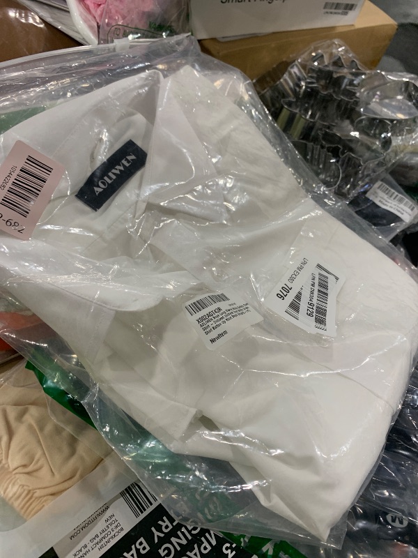 Photo 1 of AOLIWEN Boys Long Sleeve White Button Down Shirt - Collared Uniform White Dress Shirt Button Up Shirt (white10-11T)
