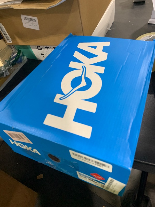 Photo 1 of Hoka Men's Bondi 9 Sneaker, Black/White, 12 Wide